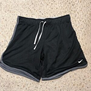 Nike Black and Gray Mesh Shorts